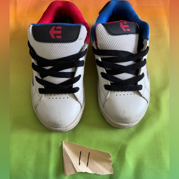 Etnies Disney Boy’s Fader Shoes Size 11C White Red Blue Black Phineas & Ferb - Picture 4 of 5